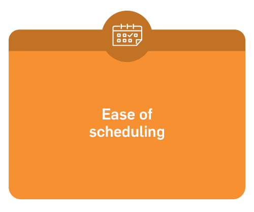 Ease of Scheduling