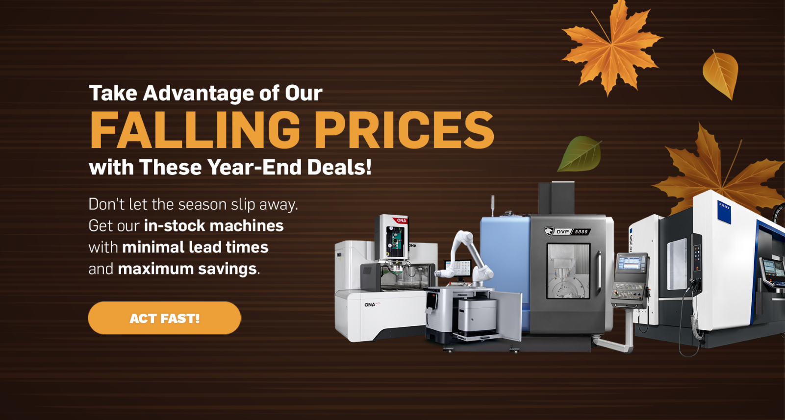 2024 year end promo pricing on stock machines